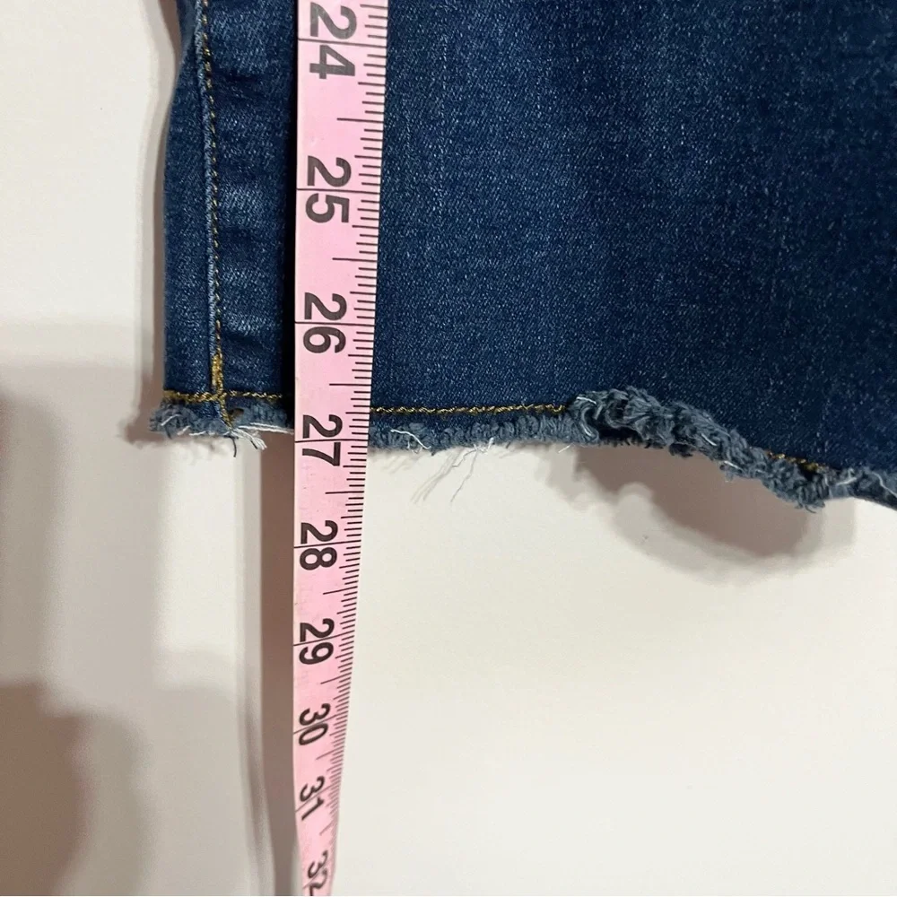 Frye and Co Women's High Rise‎ Raw Hem Button Fly Boot Cut Jeans Size 10